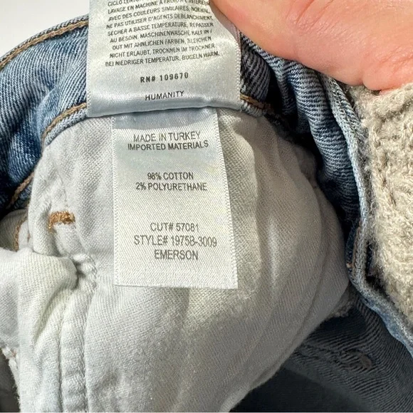 Citizens of Humanity designer jeans Emerson straight leg distressed 32 - Picture 12 of 16